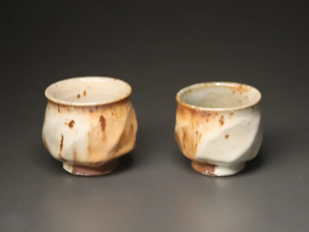 Handmade yunomi cups