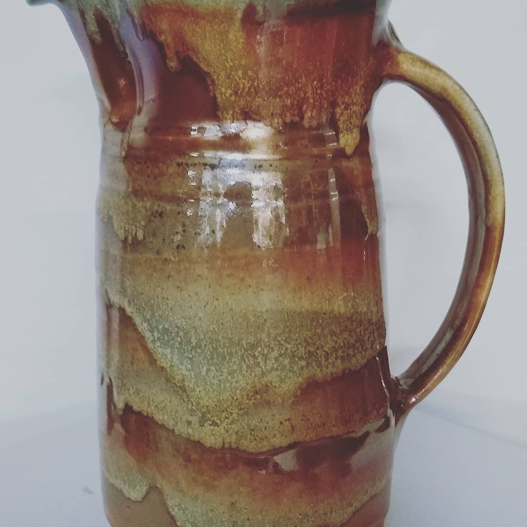Pitcher closeup glaze