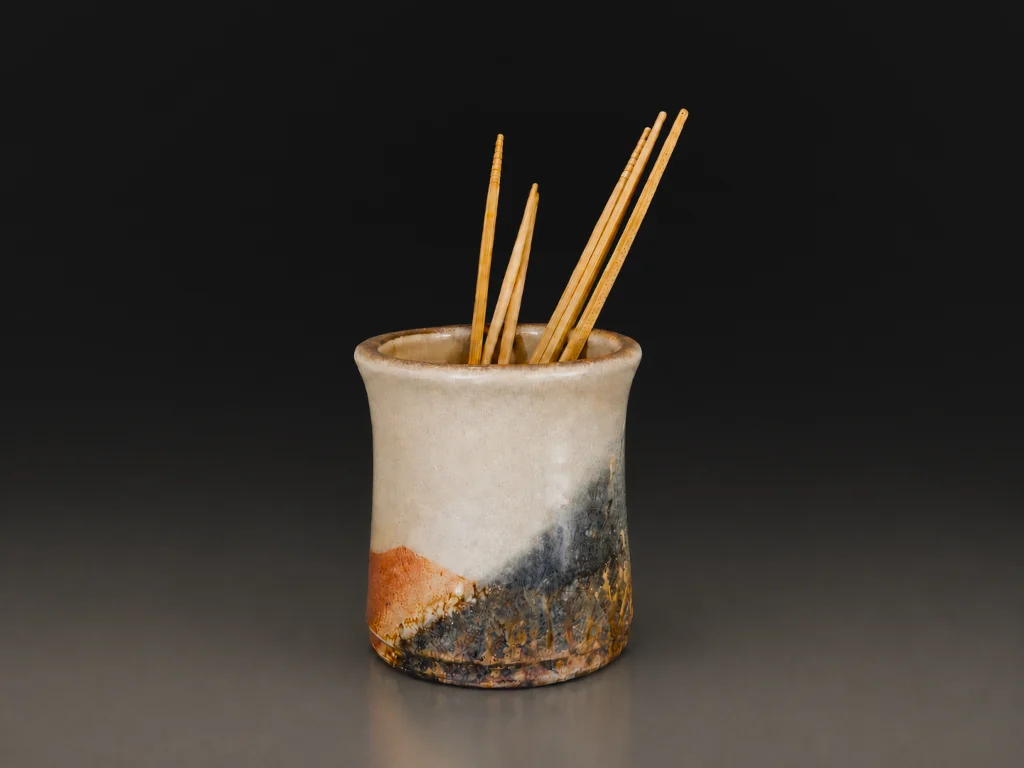 Stoneware utensil holder